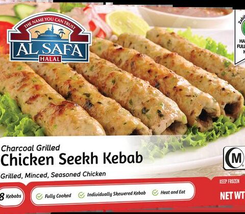 Al Safa Charcoal Grilled Chicken Seekh Kabab 345g