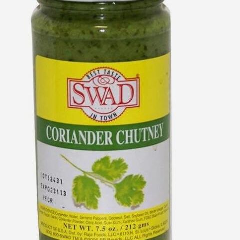 Swad Coriander Chutney 7.5oz