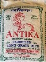 Antika Parboiled Long Grain Rice 20 Lbs