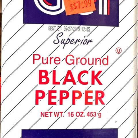 Gel Superior Pure Ground Black Pepper 16oz
