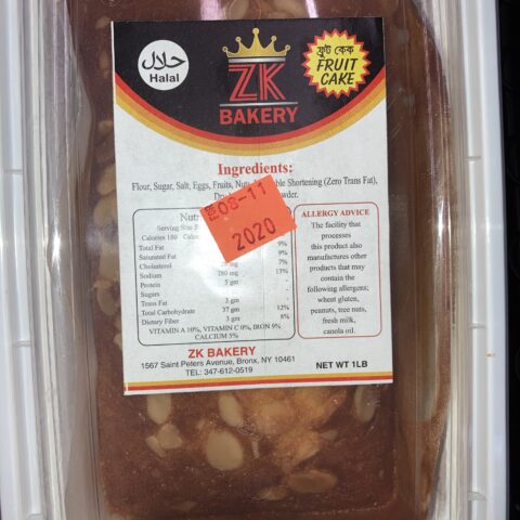 Zk Bakery Fruit Cake