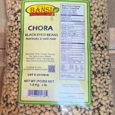 BANSI Black Eyed Beans 4LB