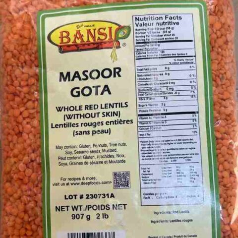 BANSI Masoor Gota 2LB