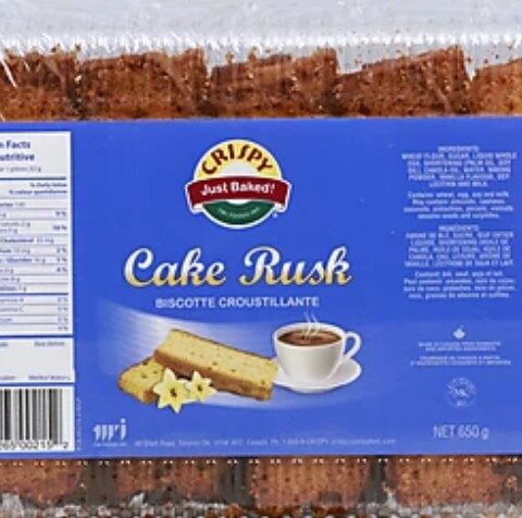 CRISPY Cake Rusk Biscotte 500g