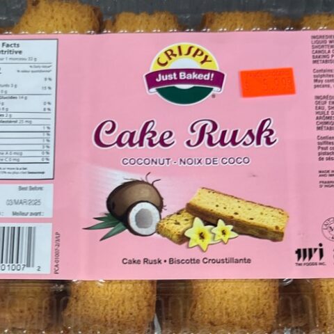 CRISPY Coconut Cake Rusk 650g