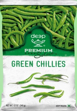 DEEP Green Chillies 340g