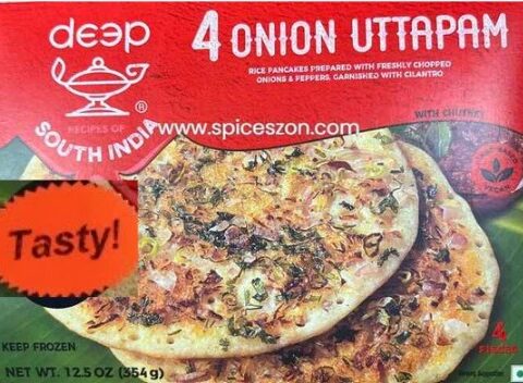 DEEP Onion Uttapam 4 Pcs