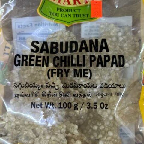 DHARTI Sabudana Green Chilli Papad 100g