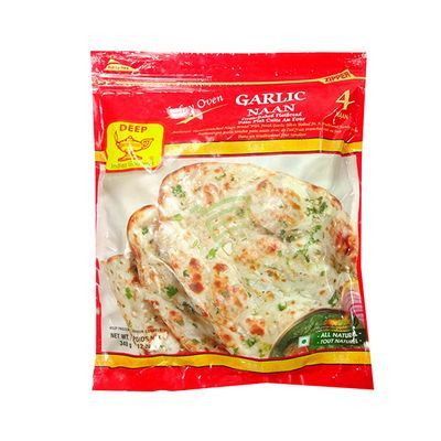 DEEP Garlic Naan 4 Pcs