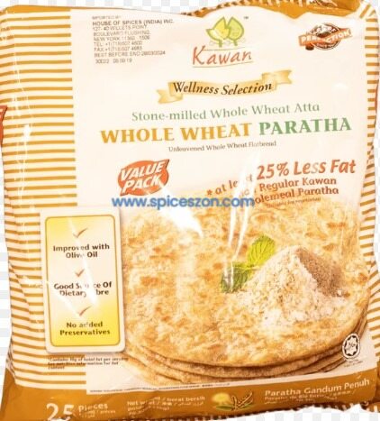 KAWAN Whole Wheat Paratha 25 Pcs