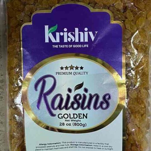KRISHIV Golden Raisins 800g