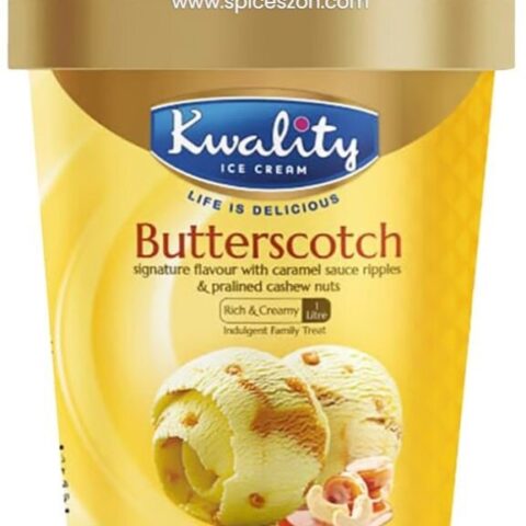 KWALITY Butterscotch IceCream 1 LTR
