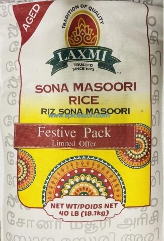 LAXMI Sona Masoori Rice 40LB