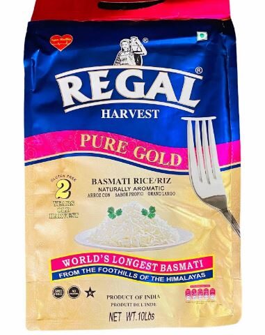 REGAL HARVEST Basmati Rice 10LB