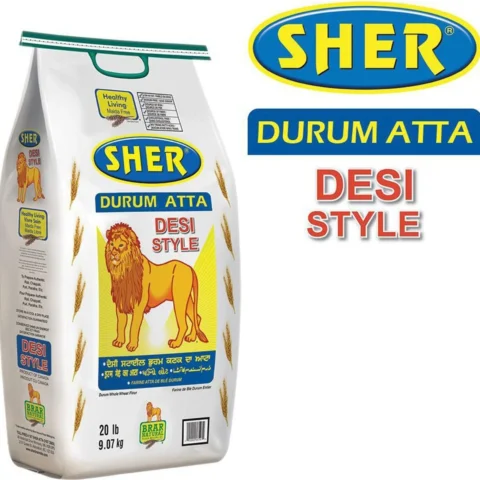 SHER Drum Atta DESI STYLE 20LB