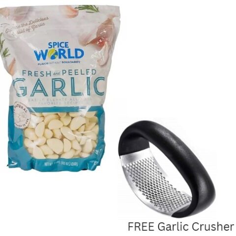 Spice WORLD Fresh Peeled Garlic 3 LB